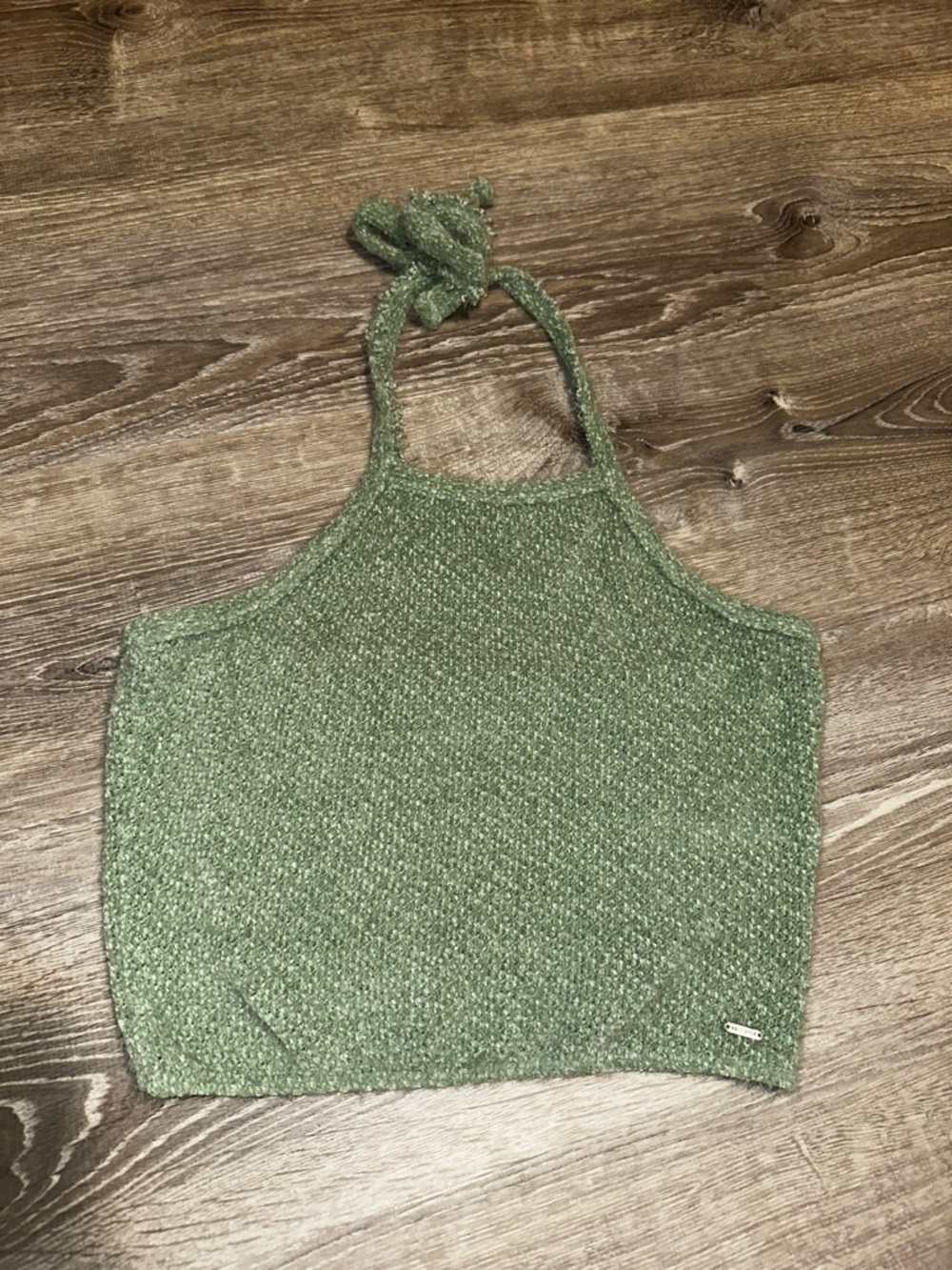 Hollister Women’s Green Halter Knit Crop Top